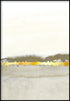 Creme Abstract Line Left Real Gold Poster